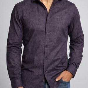 Egara Men’s Slim-Fit Button-Down Shirt (XL)